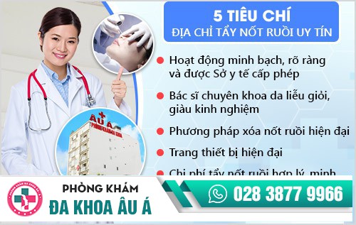 địa chỉ phá nốt ruồi